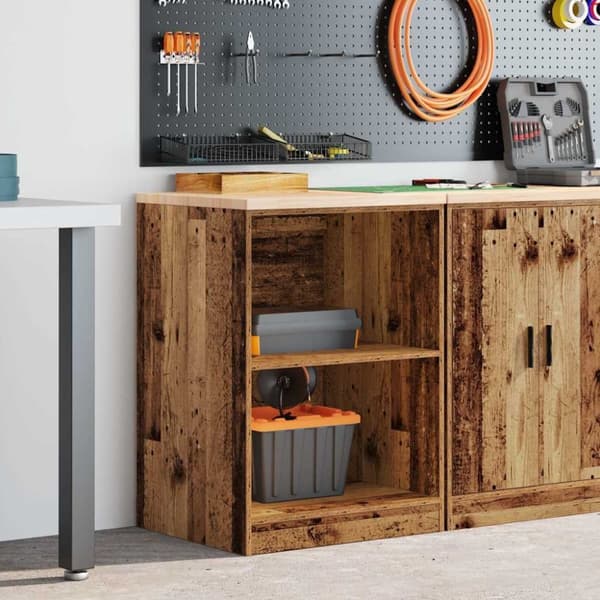 vidaXL Garasje Oppbevaringsskap Gammelt Tre 60x51x85 cm Heltre Furu