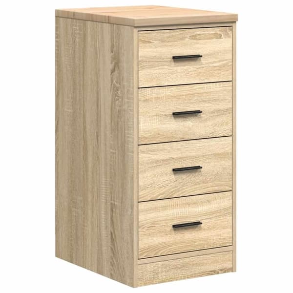 vidaXL Garageskåp Sonoma ek 40x51x85 cm massiv trä furu