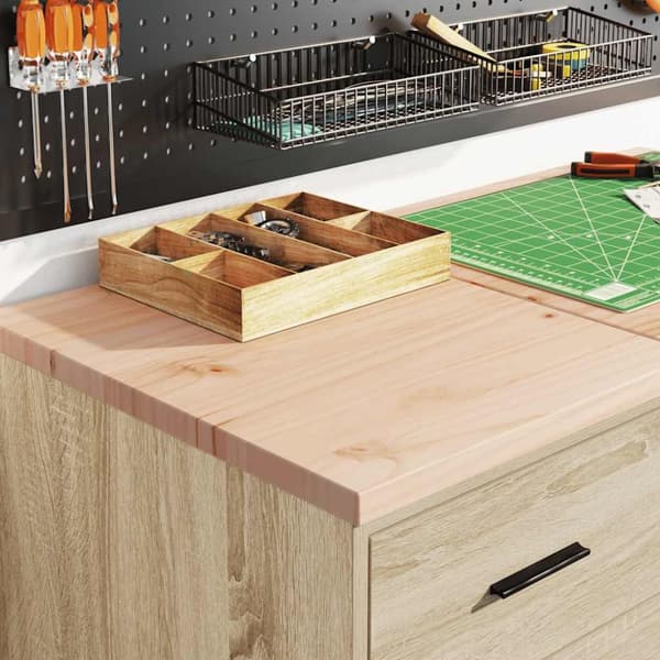 vidaXL Garageskåp Sonoma ek 40x51x85 cm massiv trä furu