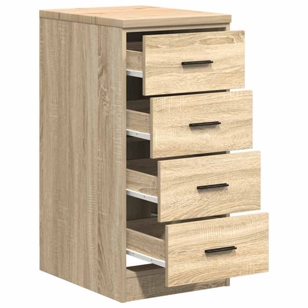 vidaXL Garageskåp Sonoma ek 40x51x85 cm massiv trä furu