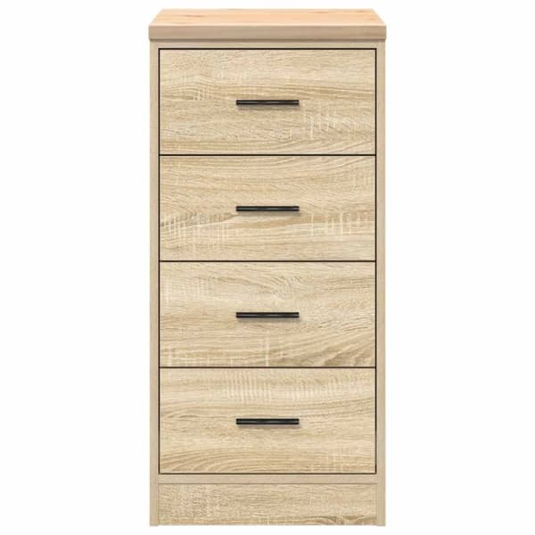 vidaXL Garageskåp Sonoma ek 40x51x85 cm massiv trä furu