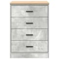 Miniatyrbilde 7 av 11: vidaXL Garasje Oppbevaringsskap Sonoma eik 60x51x85 cm Heltre Furu