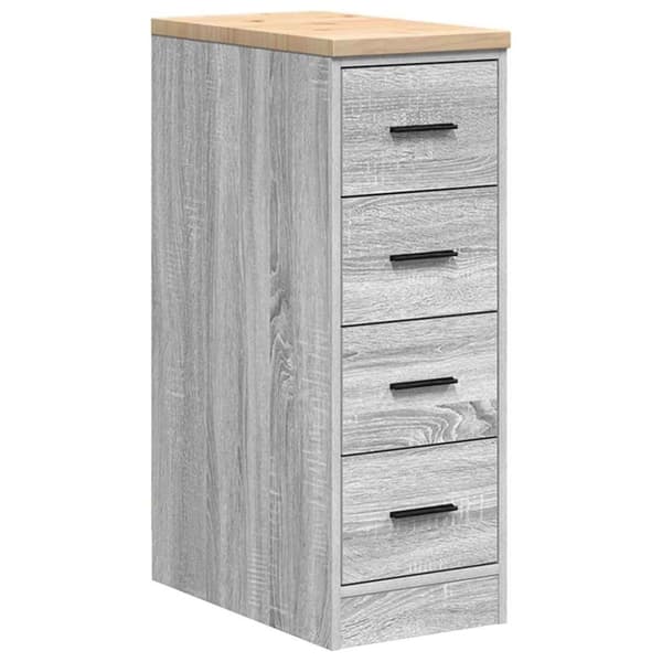 vidaXL Autotallin säilytyskaappi harmaa sonoma 30x51x85 cm täysi mänty