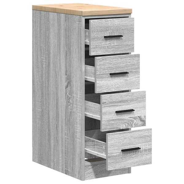 vidaXL Autotallin säilytyskaappi harmaa sonoma 30x51x85 cm täysi mänty