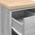 Pikkukuva 10 / 11: vidaXL Autotallin säilytyskaappi harmaa sonoma 30x51x85 cm täysi mänty