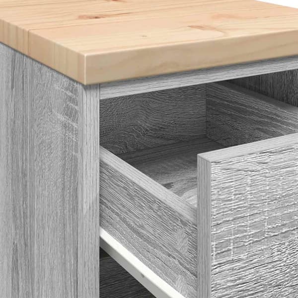 vidaXL Autotallin säilytyskaappi harmaa sonoma 30x51x85 cm täysi mänty