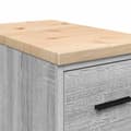 Pikkukuva 11 / 11: vidaXL Autotallin säilytyskaappi harmaa sonoma 30x51x85 cm täysi mänty