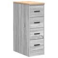 Pikkukuva 1 / 11: vidaXL Autotallin säilytyskaappi harmaa sonoma 30x51x85 cm täysi mänty