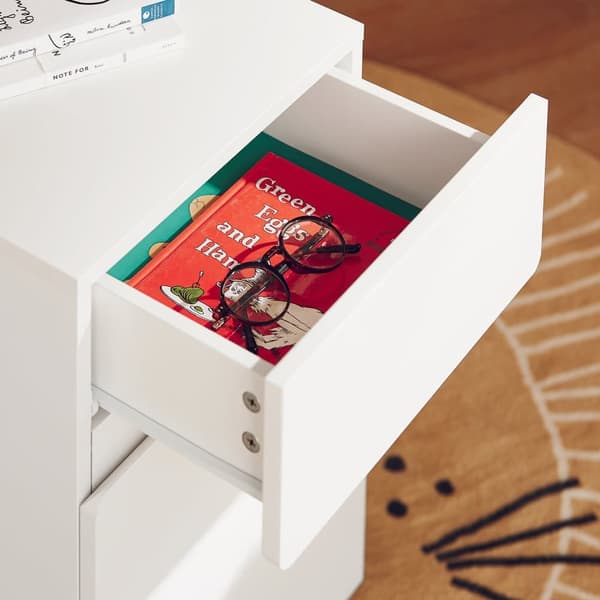 SoBuy Pyörällinen Arkistokaappi Tulostinteline Sivupöytä ASK05-W