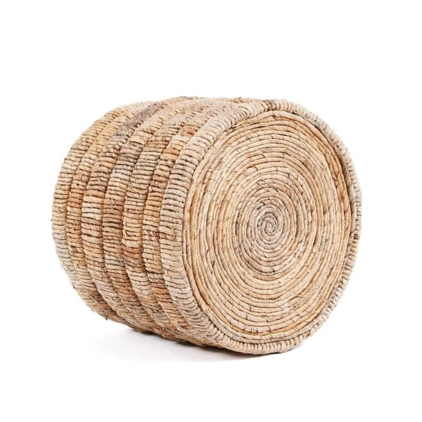 Rootz Chuma-kurv - Håndvævede bananblade - Opbevaring af rattan - Dekorativt stykke - Traditionelt kunstnerskab - 36 cm x 36 cm x 31 cm