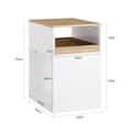 Miniatyrbillede 3 af 9: SoBuy Arkivskab Printer Stand Mobilt Arkivskab Sidebord ASK08-WN