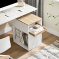 Miniatyrbillede 6 af 9: SoBuy Arkivskab Printer Stand Mobilt Arkivskab Sidebord ASK08-WN