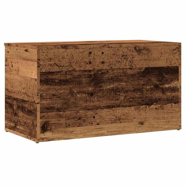 vidaXL opbevaringskasse 84x42x46 cm konstrueret træ antikt trælook