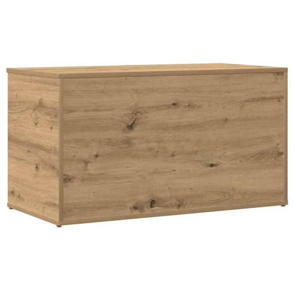 vidaXL opbevaringskasse 84x42x46 cm konstrueret træ kunsteg