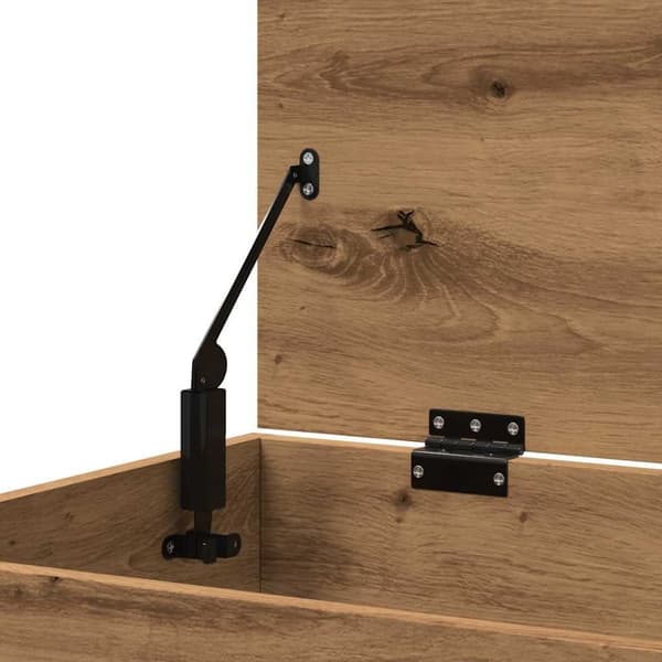 vidaXL opbevaringskasse 84x42x46 cm konstrueret træ kunsteg