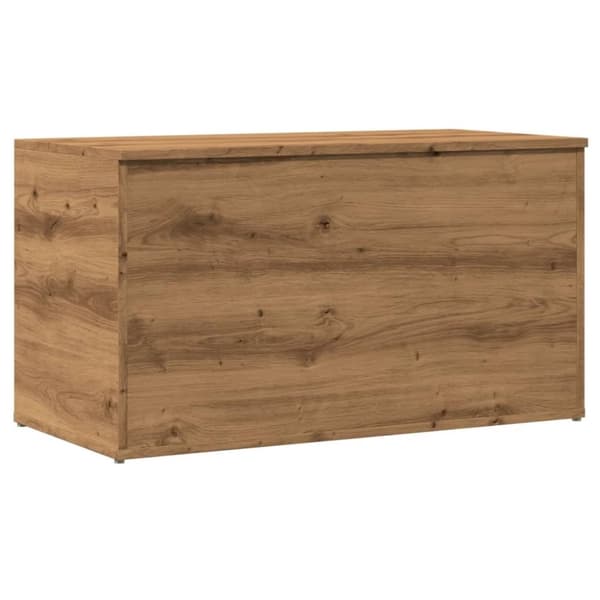 vidaXL opbevaringskasse 84x42x46 cm konstrueret træ kunsteg