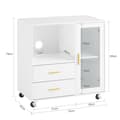 Miniatyrbillede 3 af 11: SoBuy Arkivskab Printer Stand Mobilt Arkivskab Sidebord Skænk ASK09-W