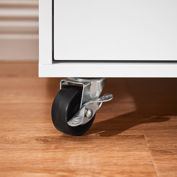SoBuy Arkivskab Printer Stand Mobilt Arkivskab Sidebord Skænk ASK09-W