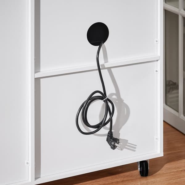 SoBuy Arkivskab Printer Stand Mobilt Arkivskab Sidebord Skænk ASK09-W