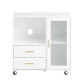 Miniatyrbillede 1 af 11: SoBuy Arkivskab Printer Stand Mobilt Arkivskab Sidebord Skænk ASK09-W