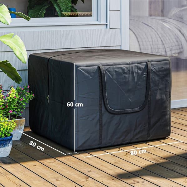 ROOTZ 384L Opbevaringspose - Moving Bag - Vandtæt bærepose - Holdbar og rummelig - 80 cm x 80 cm x 60 cm