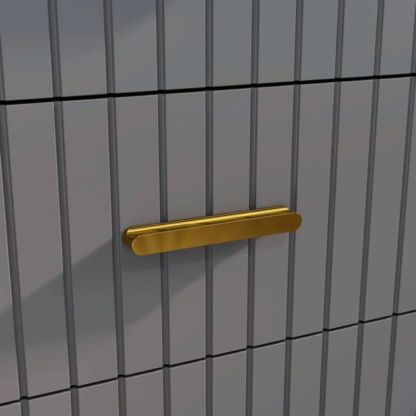 Rootz 4 skuffe Brystopbevaringsmøbler - Kommode - Soveværelsesarrangør - Guld aluminiumben - 60L x 40W x 90 timer cm