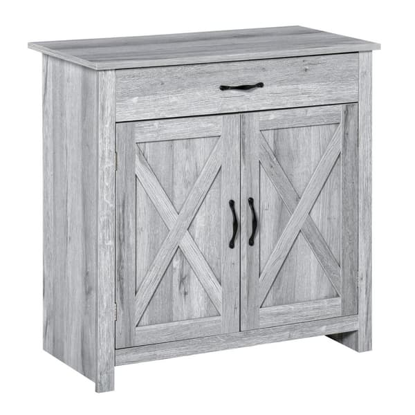 Rootz Buffet Cabinet - Landskisk opbevaring - Let træskænk - Højdejusterbar hylde - 80 cm x 39,7 cm x 80 cm