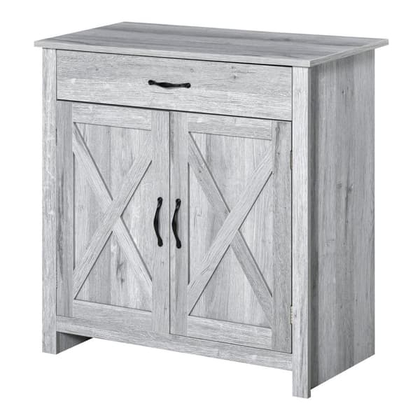 Rootz Buffet Cabinet - Landskisk opbevaring - Let træskænk - Højdejusterbar hylde - 80 cm x 39,7 cm x 80 cm