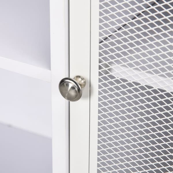 Rootz Buffet Storage Cabinet - Skænk - Skab - Justerbare hylder - 120 cm x 37 cm x 81,5 cm - Alsidig opbevaring og ventilation