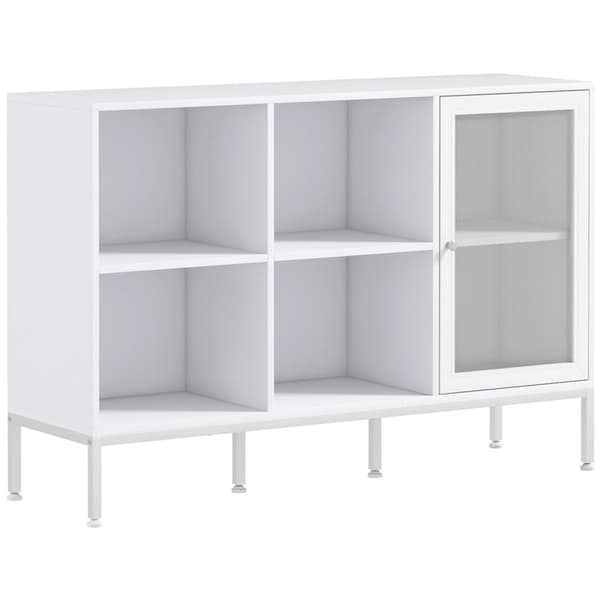 Rootz Buffet Storage Cabinet - Skænk - Skab - Justerbare hylder - 120 cm x 37 cm x 81,5 cm - Alsidig opbevaring og ventilation