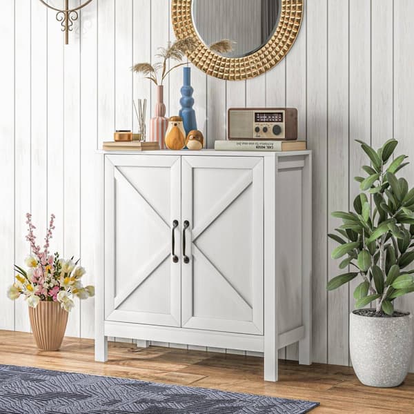 Rootz Buffet Storage -kaappi - Kaappi - Sideboard - Korkeuden säädettävä hylly - 80W x 35d x 85H cm