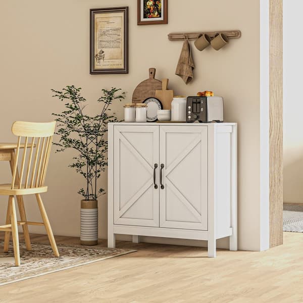 Rootz Buffet Storage -kaappi - Kaappi - Sideboard - Korkeuden säädettävä hylly - 80W x 35d x 85H cm