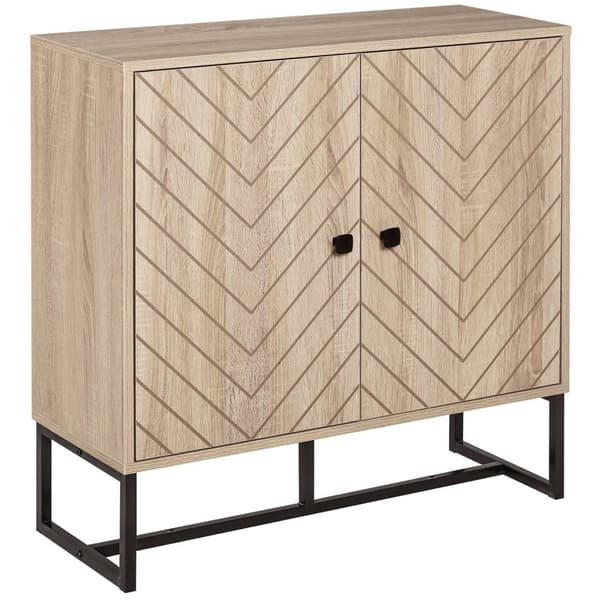 Rootz Buffet -kaappi - Sideboard - Varastointiyksikkö - Moderni muotoilu - 80L x 29,5W x 80H CM - Riittävä säilytys- ja kestävä MDF