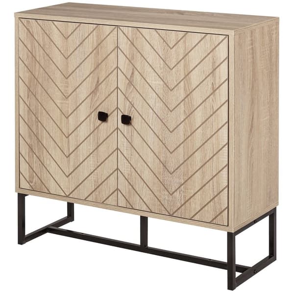 Rootz Buffet -kaappi - Sideboard - Varastointiyksikkö - Moderni muotoilu - 80L x 29,5W x 80H CM - Riittävä säilytys- ja kestävä MDF