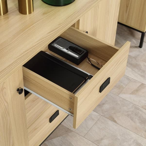 Rootz Buffet Storage -kaappi - Sideboard - Credenza - Nykyaikainen tyyli - Säädettävät hyllyt - 120L x 39,5W x 77H cm
