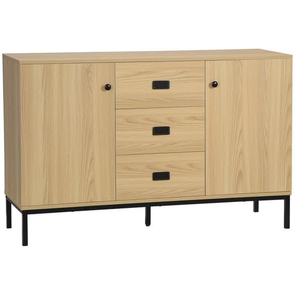 Rootz Buffet Storage -kaappi - Sideboard - Credenza - Nykyaikainen tyyli - Säädettävät hyllyt - 120L x 39,5W x 77H cm