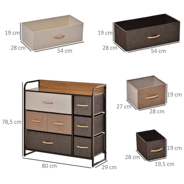 Juuren laatikon rinta - säilytyskalusteet - taitettava laatikko - monivärinen kangas - 80L x 29W x 78,5h cm - Kestävä teräsrunko