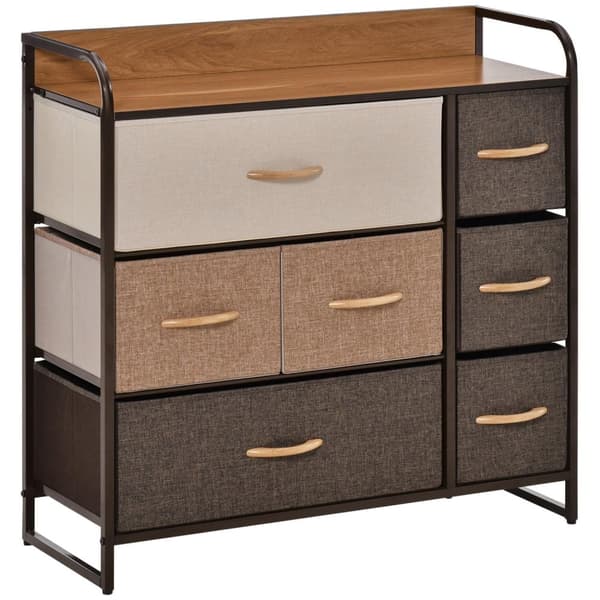Juuren laatikon rinta - säilytyskalusteet - taitettava laatikko - monivärinen kangas - 80L x 29W x 78,5h cm - Kestävä teräsrunko