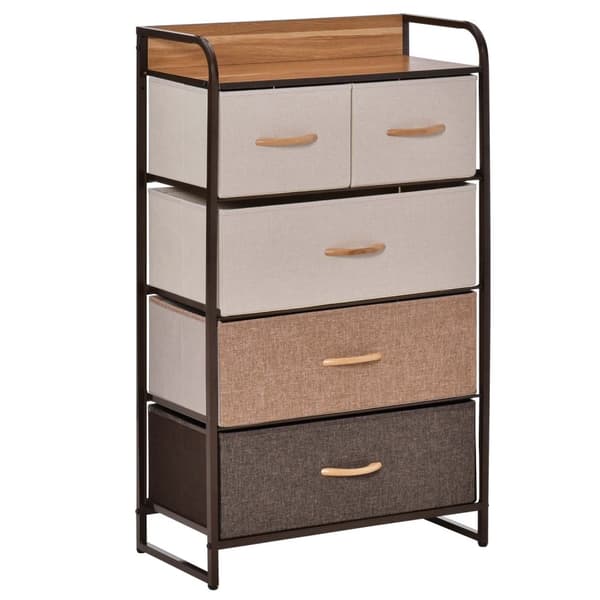 ROOTZ CHOST OF THEBLEERS - Fabric Dresser - Opbevaringsskab - Rumbesparende design - 58 cm x 29 cm x 99 cm