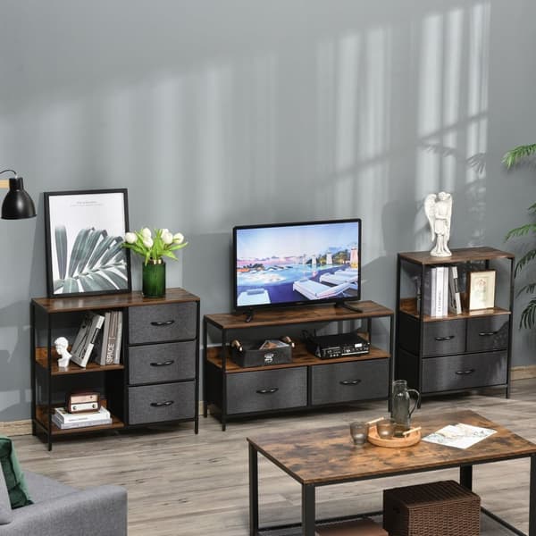 Rootz Chest of skuffer Storage Cabinet - Dresser - Stof arrangør - Reduktion af rod - 80 x 29 x 71 cm