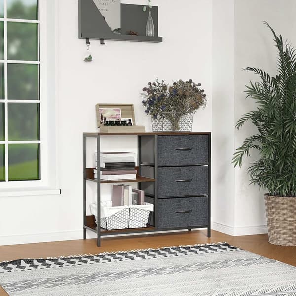 Rootz Chest of skuffer Storage Cabinet - Dresser - Stof arrangør - Reduktion af rod - 80 x 29 x 71 cm