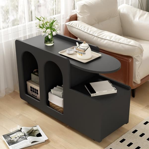 Rootz -monitoiminen sivukaappi - säilytysvaunu - Rolling Cart - Joustavat pyörät - 82 cm x 30 cm x 53cm