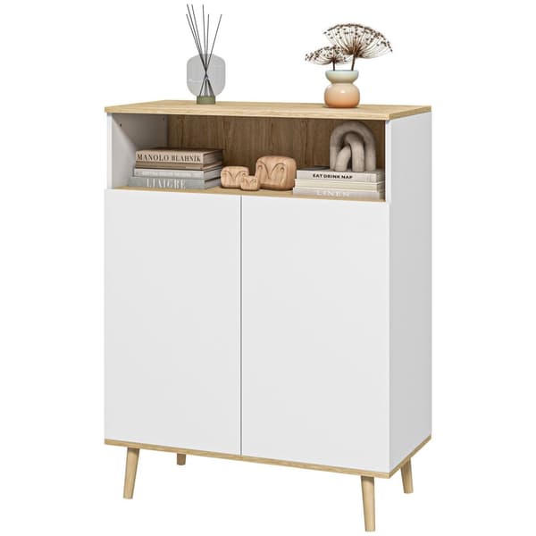 Rootz Skandinavian säilytysyksikkö - Sideboard - 2 -ovinen kaappi - Avaruussäästö - 80W x 38d x 102H cm