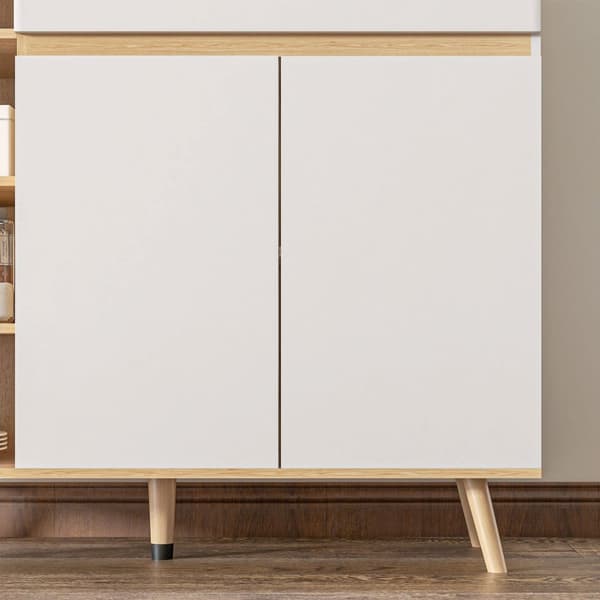 Rootz förvaringsskåp buffé - köksskåp - skänk - justerbara hyllor - 119 cm x 40 cm x 102 cm