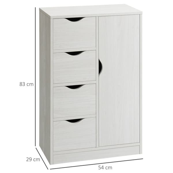 Rootzin säilytyskaappi - sivupöytä - Laatikoiden rinta - moderni muotoilu - tilaa säästävä - 54W x 29d x 83h cm