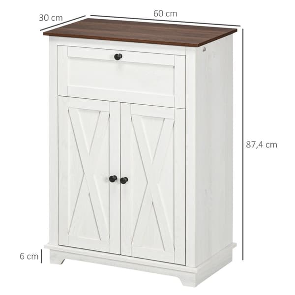 Rootz -säilytyskaapin buffet - Sideboard - Credenza - Säädettävät hyllyt - 60w x 30d x 87,5h cm