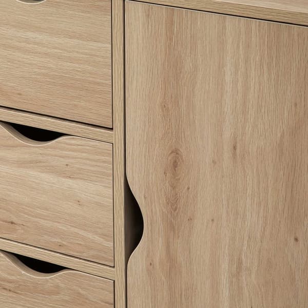 Rootz Storage Cabinet -skænk - Buffet - Konsoltabel - Anti -Tip Safety - 54W x 29d x 83H cm - Brun