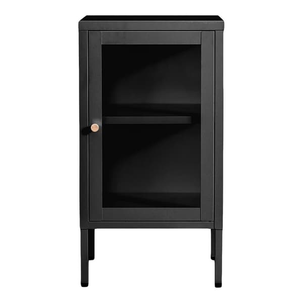Rootz Dalby skåp - Glasskåp - Industrial förvaringsskåp - Kompakt design - 38x35x70 cm