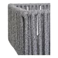 Miniatyrbild 8 av 11: Rootz korguppsättning av 3 - förvaringskorgar - arrangörsfack - hållbar bomull/metall - 162126cm x 101214cm x 263136cm