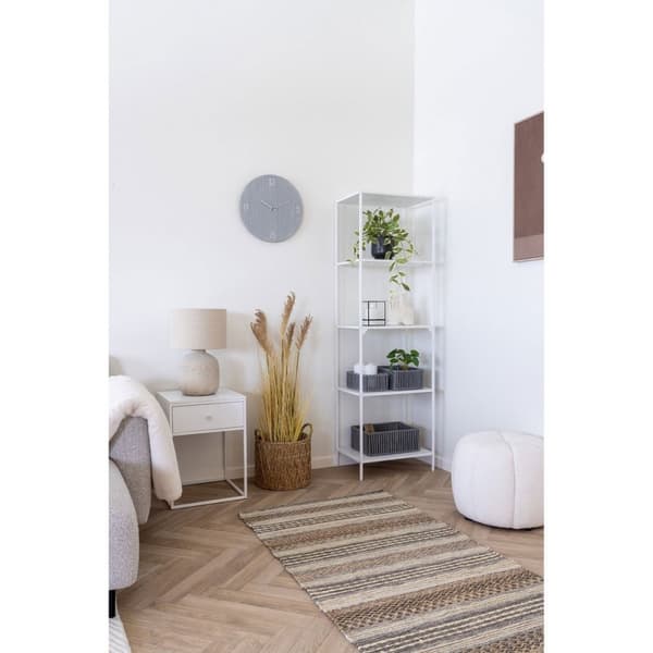 Rootz korguppsättning av 3 - förvaringskorgar - arrangörsfack - hållbar bomull/metall - 162126cm x 101214cm x 263136cm